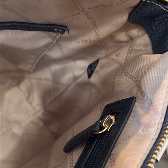 Michael Kors Satchel with Textured Leather and Gold Hardware - Picture 10 of 14